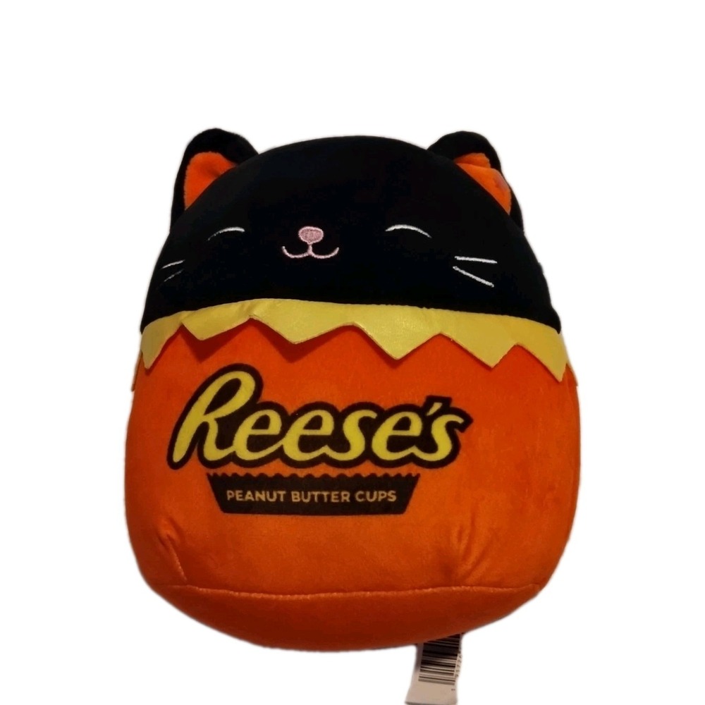 Squishmallows Halloween Reese's 8 in Cat‎ Plush Toy